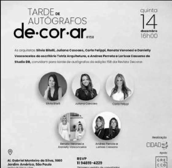 Tarde de Autógrafos Decorar