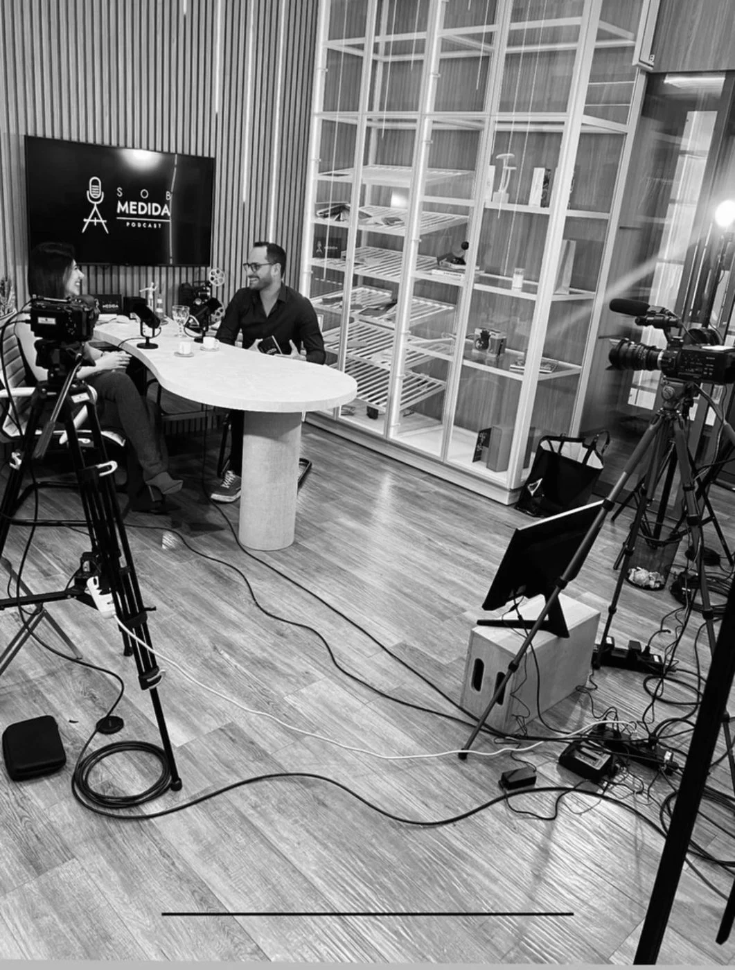 Estúdio do podcast SOBMEDIDA